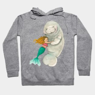 The mermaid and the manatee Hoodie